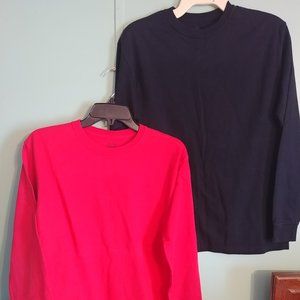 Fruit of Loom boys long sleeve t shirts  size xxl